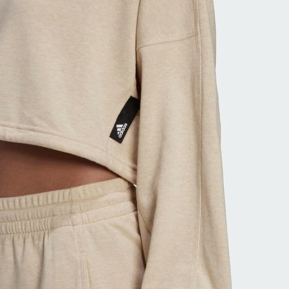 NWT Women’s adidas Sportswear Studio Lounge Summer Crew Sweatshirt - Picture 5 of 12